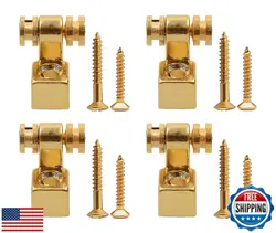 HARPFEAS 4 PCS ROLLER GUITAR STRING TREES GUIDES RETAINER FOR FENDER STRAT ST