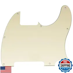 MUSICLILY 8 HOLE GUITAR PICKGUARD SCRATCH PLATE FOR FENDER USA/MEXICAN TELECA