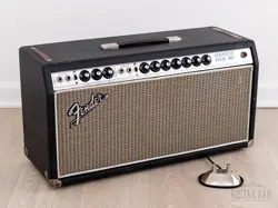 1968 FENDER BANDMASTER REVERB TFL5005D DRIP EDGE VINTAGE TUBE AMP HEAD W/ FTSW