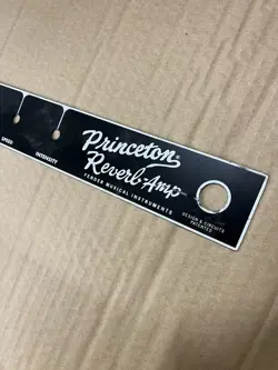 60S FENDER PRINCETON REVERB BLACKFACE AA164 FACEPLATE ORIGINAL VINTAGE