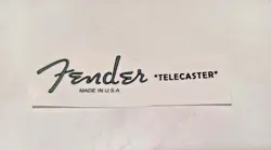 FENDER TELECASTER CUSTOM GUITAR DECAL HEADSTOCK DECAL