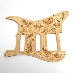 11 HOLES STRAT ELECTRIC GUITAR PICKGUARD SSH FOR FENDER GUITAR CARVED BASSWOOD