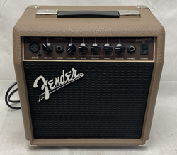 FENDER ACOUSTASONIC 15 ACOUSTIC GUITAR AMPLIFIER AMP BROWN