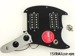 FENDER SQUIER SONIC MUSTANG HH SERIES LOADED PICKGUARD, GUITAR PREWIRED BLACK