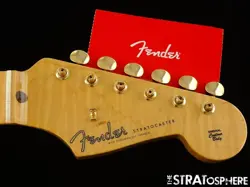 USA FENDER CUSTOM SHOP 70TH ANNIE 54 STRAT NOS GOLD NECK & TUNERS FLAME MAPLE