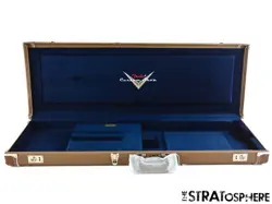 FENDER CUSTOM SHOP STRAT TELE G&G BROWN HARDSHELL CASE STRATOCASTER TELECASTER