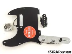 FENDER LEFTY SQUIER AFFINITY TELE LOADED PICKGUARD, PICKUPS PLATE KNOBS BLACK