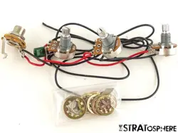 FENDER SQUIER AFFINITY JAZZ BASS POTS JACK GUITAR PARTS WIRED ASSEMBLY