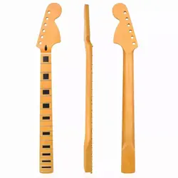 YELLOW 22 FRET BIG HEAD START ELECTRIC GUITAR NECK CANADA MAPLE FOR FENDER ST