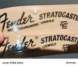 2P FENDER BASS GUITAR SYNCHRONIZED TREMOLO HEADSTOCK SELF-ADHESIVE METAL STICKER