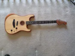 FENDER STRATOCASTER ACOUSTASONIC ACOUSTIC/ELECTRIC GUITAR VG++ COND.