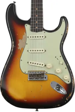FENDER CUSTOM SHOP 1960 STRATOCASTER HEAVY RELIC ELECTRIC GUITAR - AGED 3-COLOR