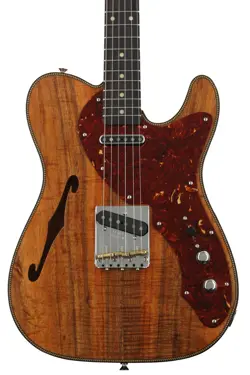 FENDER CUSTOM SHOP ARTISAN THINLINE TELECASTER - NATURAL FLAMED KOA