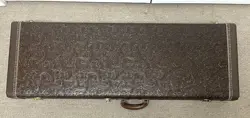 FENDER G&G BROWN WESTERN TOOLED LEATHER GUITAR HARD CASE