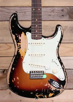 FENDER MIKE MCCREADY STRATOCASTER ELECTRIC GUITAR ROAD WORN 3-COLOR SUNBURST  W/