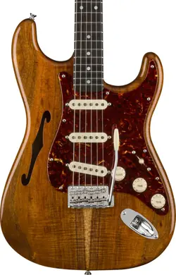 FENDER CUSTOM SHOP ARTISAN STRATOCASTER THINLINE - AAAA FIGURED KOA TOP