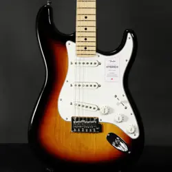 FENDER MADE IN JAPAN HYBRID II STRATOCASTER MAPLE 3-COLOR SUNBURST SN JD24030455