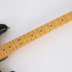 FENDER AMERICAN PROFESSIONAL II STRATOCASTER MN BLACK ELECTRIC GUITAR - USED