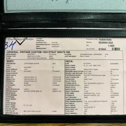 1959 STRATOCASTER 3-TONE