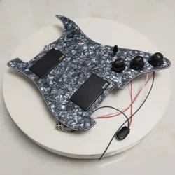 PREWIRED LOADED STRAT PICKGUARD SET FOR FENDER HH HUMBUCKER ACTIVE PICKUPS