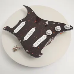 GUITAR PREWIRED LOADED PICKGUARD FOR FENDER WITH SSS SINGLE COIL PICKUPS SET