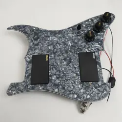 PREWIRED LOADED STRAT PICKGUARD SET HH HUMBUCKER ACTIVE PICKUP FOR FENDER GUITAR