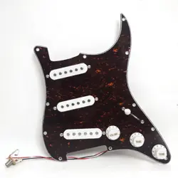 FOR FENDER GUITAR PREWIRED LOADED PICKGUARD WITH SSS SINGLE COIL PICKUPS SET