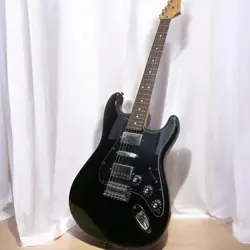 FENDER MEXICO BLACKTOP HSH STRATOCASTER ELECTRIC GUITAR - BLACK, USED