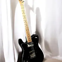 FENDER TELECASTER LEFT-HANDED ELECTRIC GUITAR BLACK USED