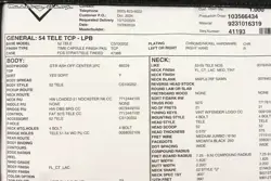 2024 FENDER CUSTOM SHOP TELECASTER MAPLE NECK WITH TUNERS TIME CAPSULE NOS