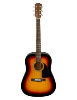 FENDER CD-60 SUNBURST ACOUSTIC GUITAR W/ HARDSHELL CASE