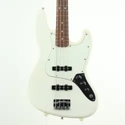 FENDER PLAYER JAZZ BASS ARCTIC WHITE USED 2019 ALDER BODY MAPLE NECK W/SOFT CASE