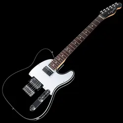 FENDER MIJ HYBRID II TELECASTER CUSOTM HH BLACK W/ANODIZED SILVER PG