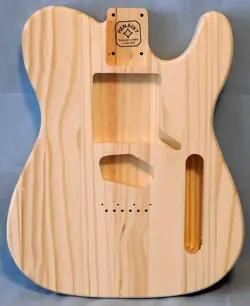 UNFINISHED FENDER TELECASTER UNIVERSAL STYLE GUITAR BODY-WHITEWOOD