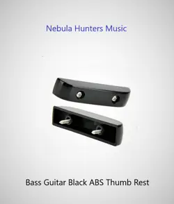 BASS GUITAR BLACK THUMB REST & FINGER REST FOR FENDER JAZZ & PRECISION P BASS