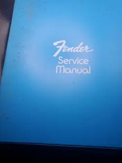 FENDER VINTAGE  GUITAR SERVICE MANUAL FROM THE 70'S COMPLETE!