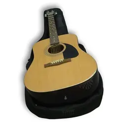 FENDER FA-100 BROWN MUSICAL INSTRUMENT DREADNOUGHT ACOUSTIC GUITAR WITH GIG BAG