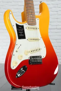 FENDER PLAYER PLUS STRATOCASTER LEFT-HANDED ELECTRIC GUITAR - TEQUILA SUNRISE