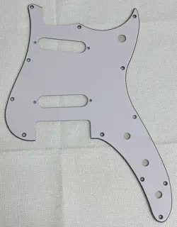 WHITE 3-PLY FOR FIT FENDER DUO-SONIC OFFSET SS STYLE GUITAR PICKGUARD