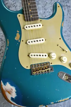 FENDER CUSTOM SHOP LTD 1959 ROASTED STRATOCASTER HEAVY RELIC AGED OCEAN TURQUOIS