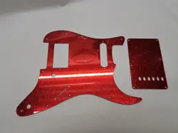 RED GLITTER HXS PICKGUARD   TREM COVER SET FITS FENDER STRAT STRATOCASTER