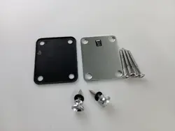 2008 STARCASTER BY FENDER STRAT HARDWARE CHROME NECK PLATE SCREWS STRAP BUTTONS 