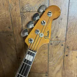 FENDER JAZZ BASS 1968S OLYMPIC WHITE REFINISH BOUND BLOCK NECK