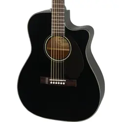 FENDER CC-60SCE CONCERT ACOUSTIC ELECTRIC GUITAR - WALNUT FINGERBOARD, BLACK