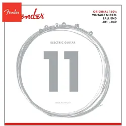 FENDER 150M ORIGINAL 150'S PURE NICKEL MED ELECTRIC GUITAR STRINGS 11-49