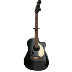 FENDER SONORAN SCE ACOUSTIC GUITAR BLACK WITH SOFT CASE - USED