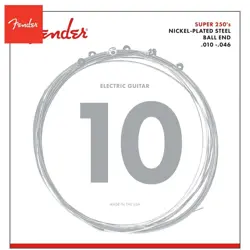 FENDER 250R SUPER 250'S NICKEL PLATED ELECTRIC GUITAR STRINGS 10-46