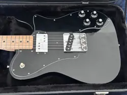 2018 FENDER CLASSIC SERIES 72 TELECASTER CUSTOM BLACK W/CASE