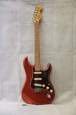 2021 FENDER PLAYER PLUS STRATOCASTER, AGED CANDY APPLE RED