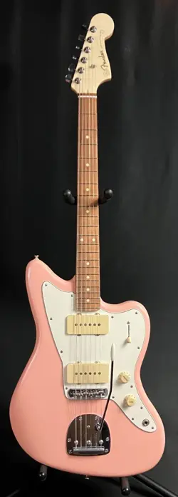 FENDER LIMITED EDITION PLAYER JAZZMASTER ELECTRIC GUITAR SHELL PINK W/ CASE